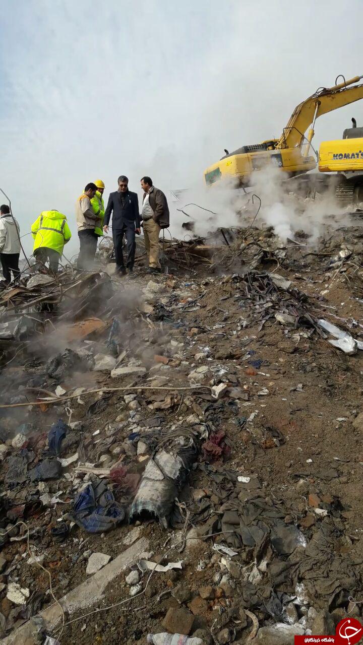نمایی از تصاویر آواربرداری پلاسکو