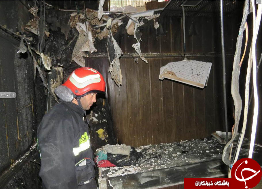 حریق در پاساژ شریعت+ تصاویر
