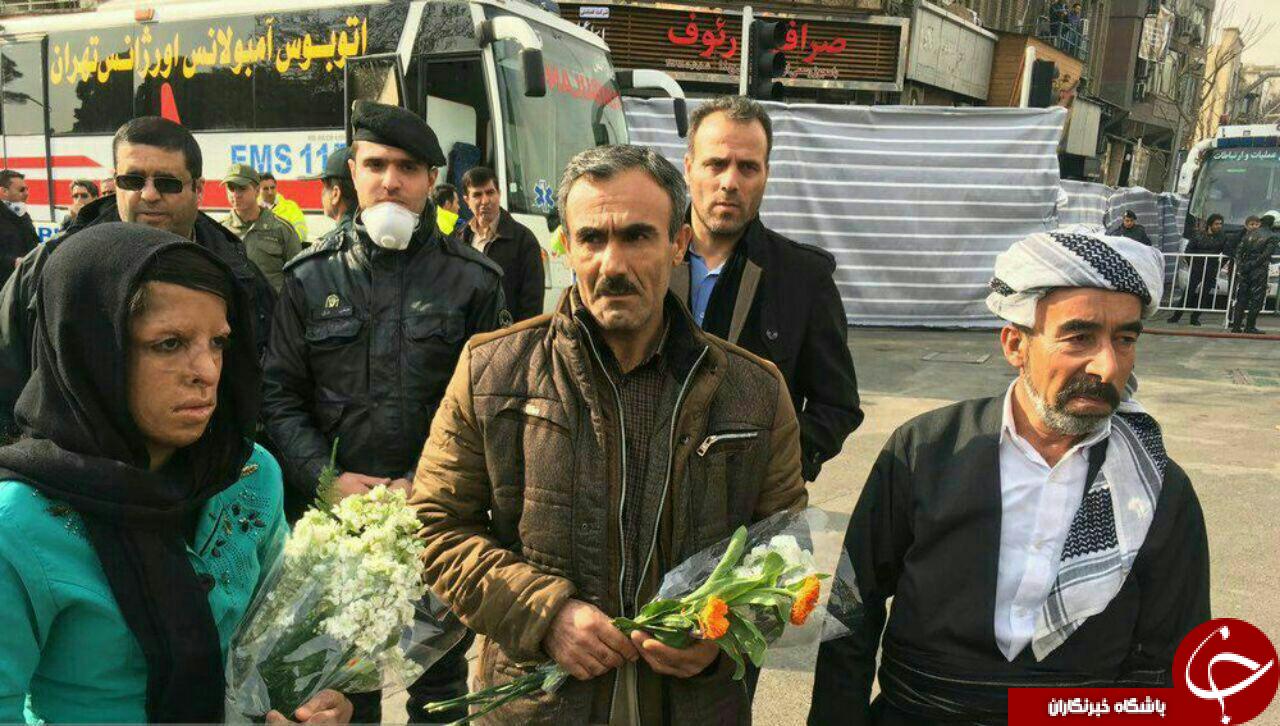 ابراز همدردی دانش آموزان شین آباد به غیورمردان پلاسکو + تصاویر