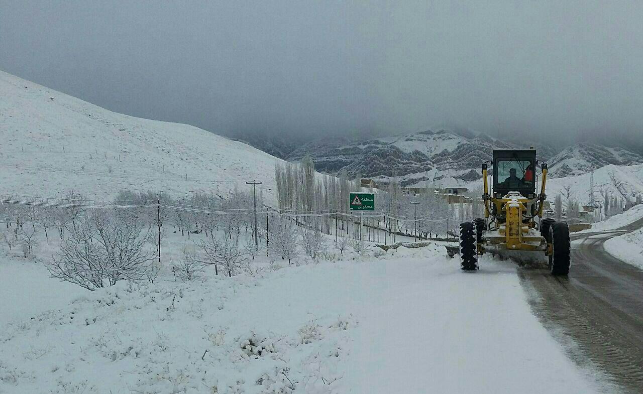بارش دهمین برف در بخش باجگیران