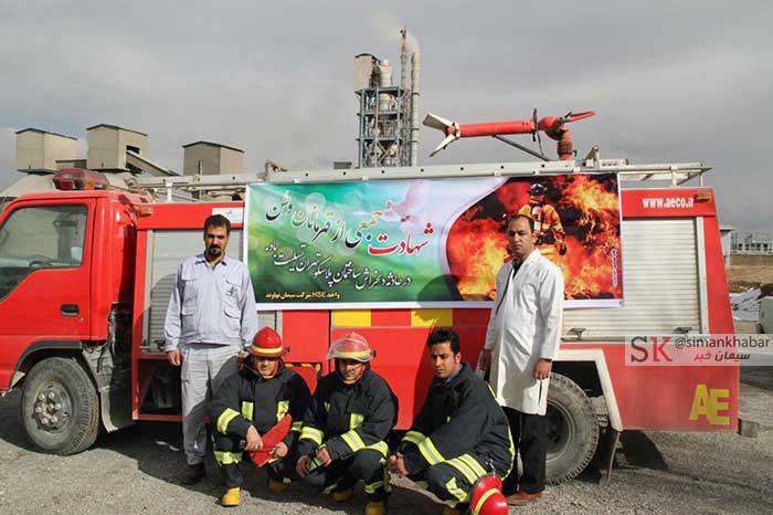 همدردی دانش آموزان نهاوندی با آتش نشانان حادثه پلاسکو +تصاویر