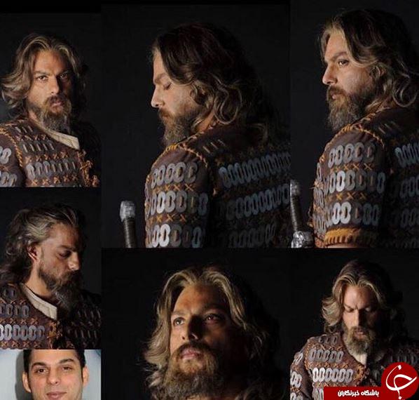 گریم جالب پیمان معادی در نقش سردار ایرانی+عکس
