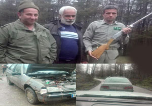 دستگیری شکارچی متخلف