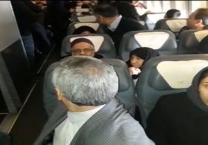 درگیری و تشنج در پرواز مشهد_تهران + فیلم