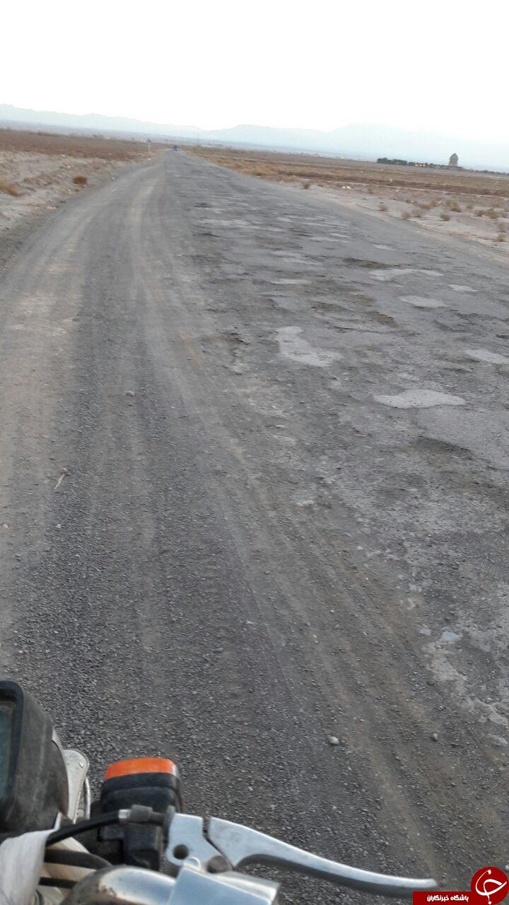 وضعیت نامناسب جاده روستای شهید رجایی + تصاویر