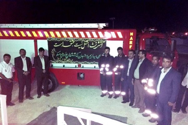 مراسم بزرگداشت شهدای آتش&zwnj;نشان در دوراهک