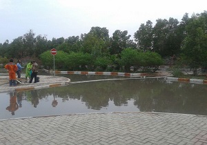 آبگرفتگی دردساز برای ساکنین جزیره کیش + فیلم
