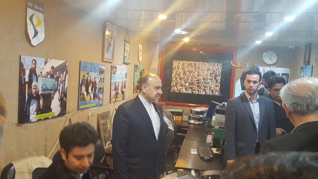 حضور وزیر ورزش و جوانان در فدراسیون جانباران و معلولین