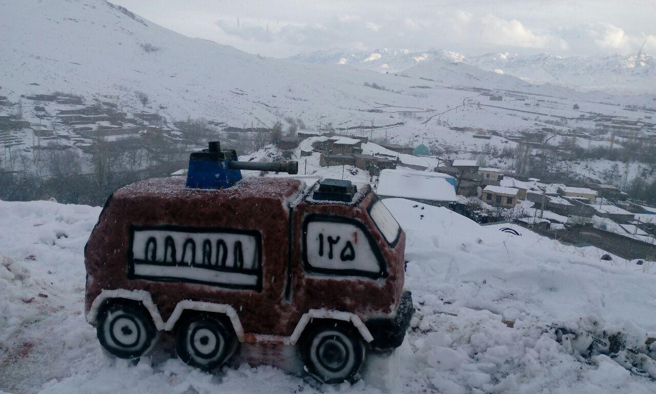 مسابقه ای از جنس برف+تصویر