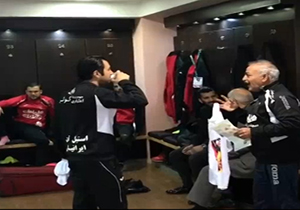 چالش مانکن پرسپولیسی&zwnj;ها در رختکن + فیلم