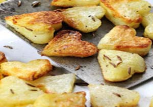 سیب زمینی کبابیِ قلبی، پیشنهادی برای کنار غذا