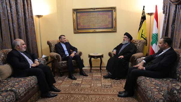 دیدار امیرعبداللهیان با سیدحسن&zwnj; نصرالله در بیروت