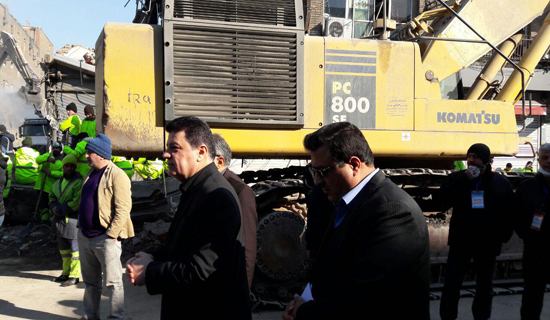 هفتمین روز حادثه پلاسکو/ آتش نشانان همچنان در جستجوی مفقودان/احراز هویت 6 جانباخته حادثه پلاسکو