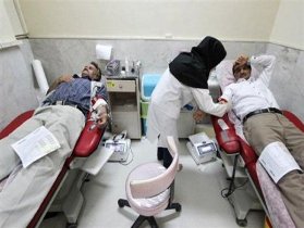 استقرار پایگاه انتقال خون سیار در شادگان