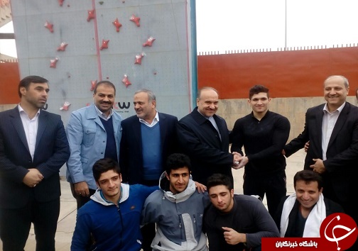 افتتاح دیوار سنگ نوردی استان