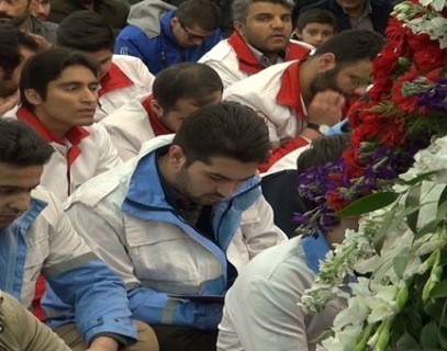 مردم زنجان در سوگ آتش نشانان قهرمان پلاسکو+ تصاویر