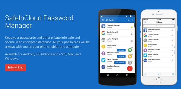 SafeInCloud Password Manager