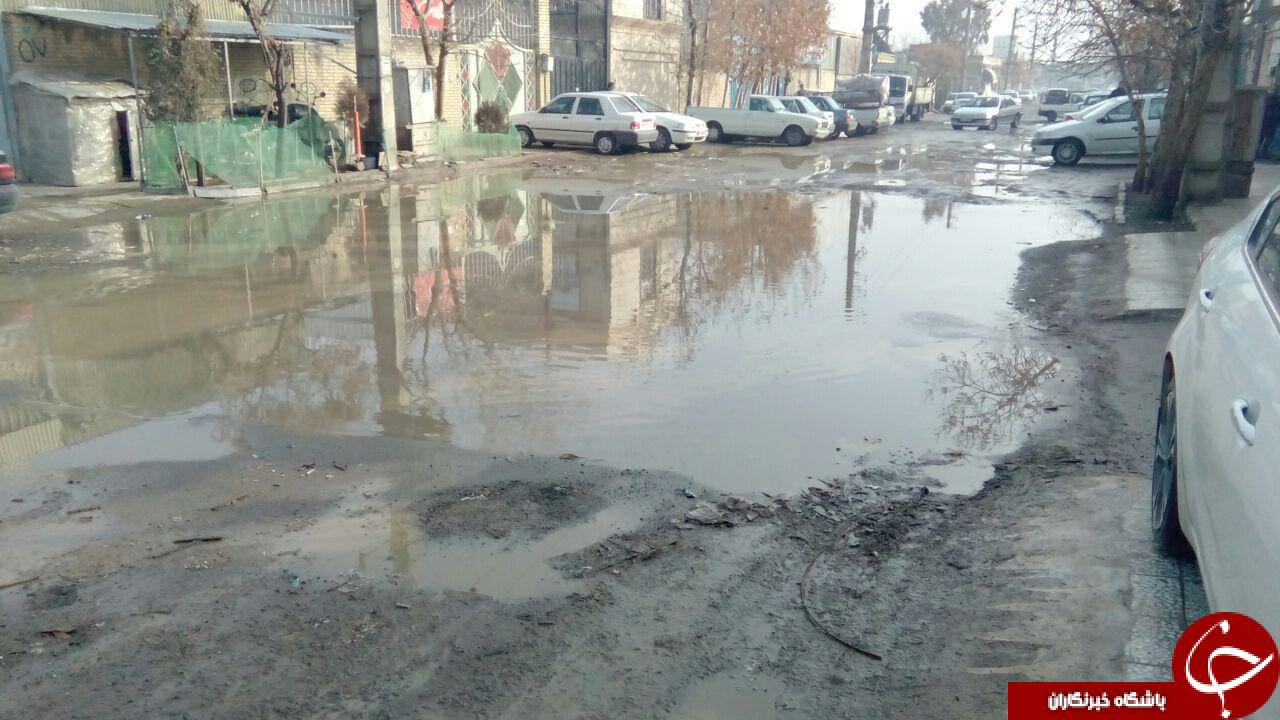 معابر گل&zwnj;آلود در شهرک صنعتی چهاردانگه + تصاویر