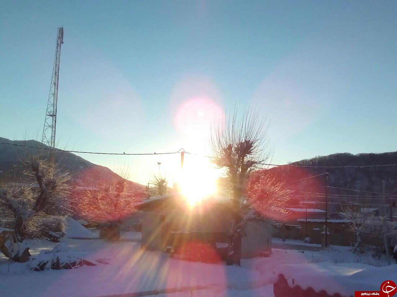 طلوع زیبای خورشید در روستای تنگراه + تصاویر