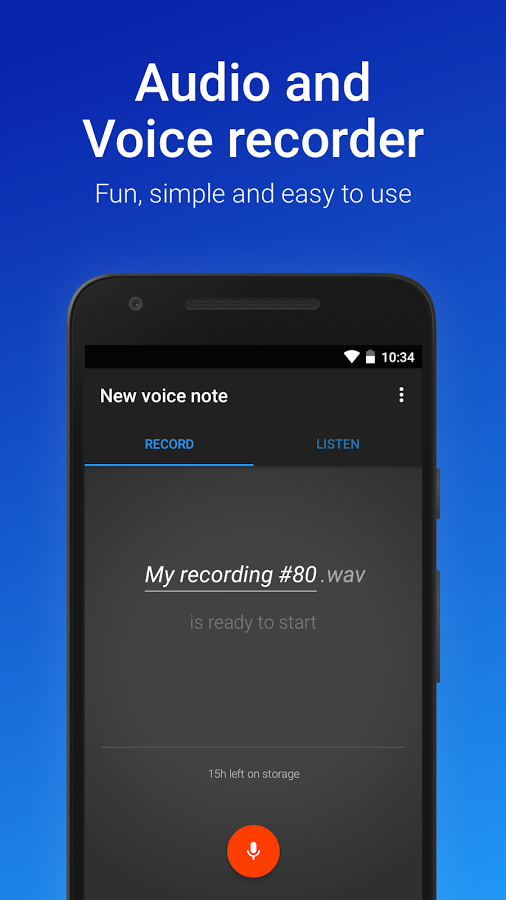 دانلود   Easy Voice Recorder ؛ برنامه ضبط صدا با کیفیت بالا در اندروید