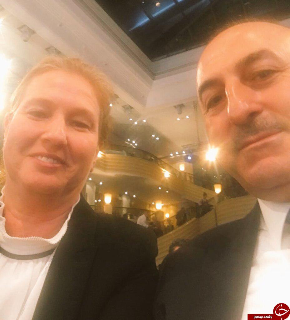 سلفی  وزیر خارجه ترکیه در کنار وزیر خارجه سابق اسرائیل +عکس