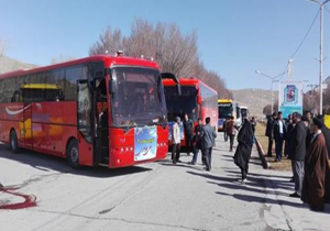 اعزام کاروان دانشجویان دختر به اردوی راهیان نور