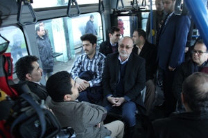 بازدید استاندار از ناوگان حمل و نقل عمومی