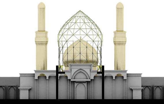 بررسی روند ساخت گنبد جدید حرم امام حسین (ع)