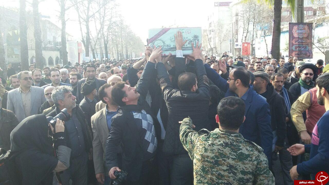 تشییع پیکر 8 شهید در مازندران+ تصاویر