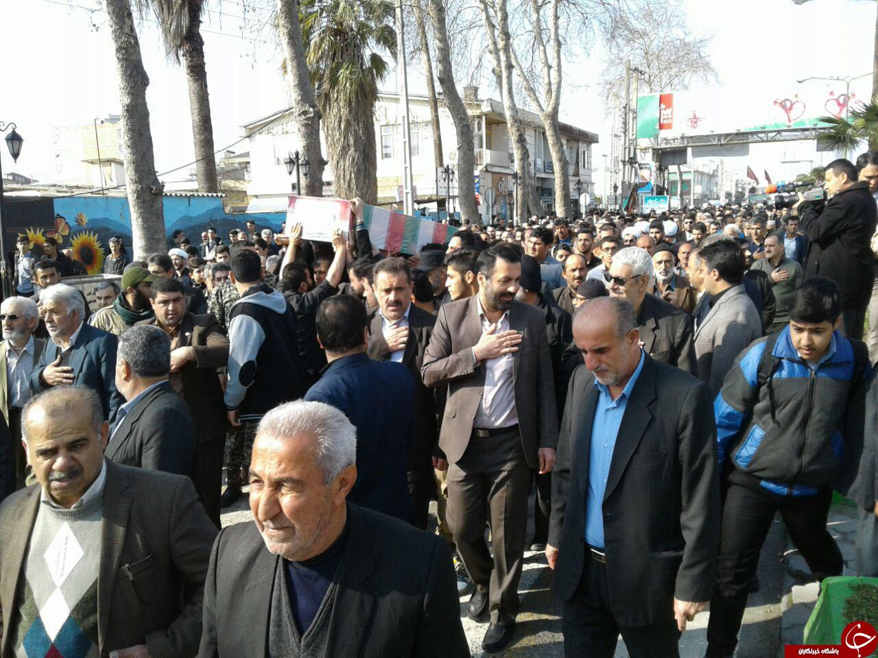 تشییع پیکر 8 شهید در مازندران+ تصاویر