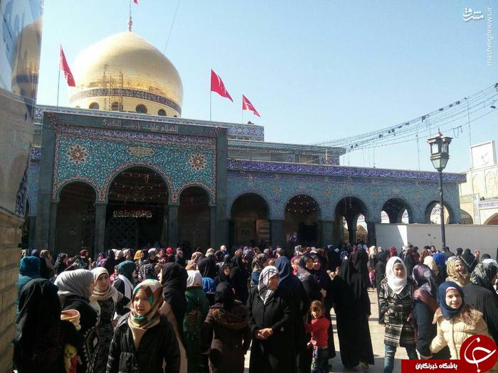 تصویری از شلوغی حرم حضرت زینب(س) در ایام فاطمیه