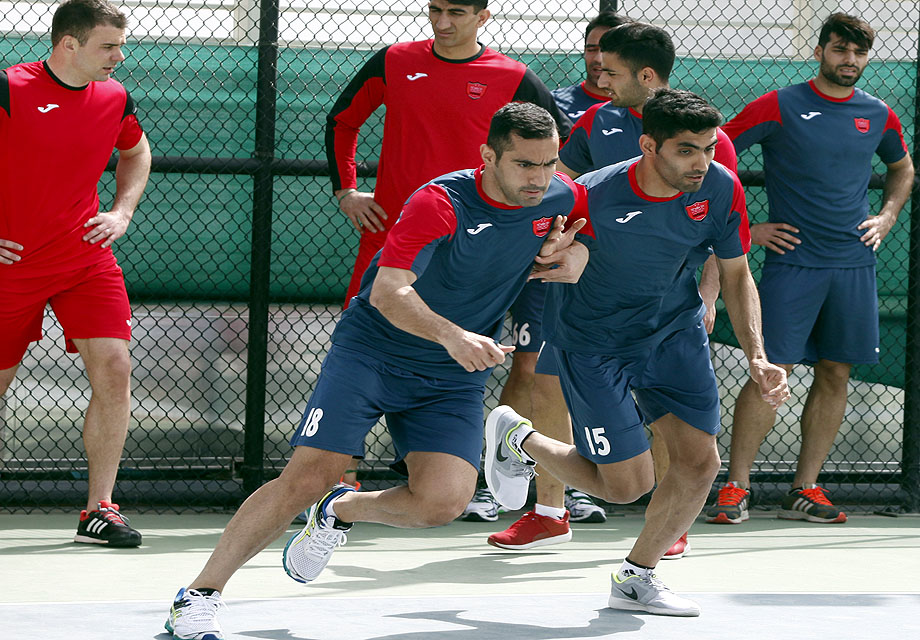 تمرین پرسپولیسی&zwnj;ها در هتل 