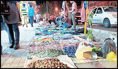 استقرار دست فروشان همدا ن در بازار روز