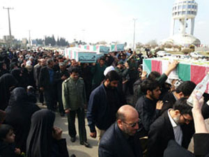 استقبال از هفت شهید خوشنام  در گرگان
