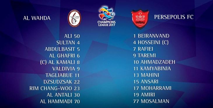 ترکیب الوحده مقابل پرسپولیس مشخص شد