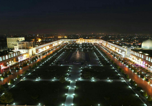 بهینه سازی سیستم نورپردازی و روشنایی میدان امام(ره)