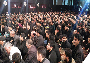 مراسم باشکوه وداع با شهدا در رفسنجان + تصویر