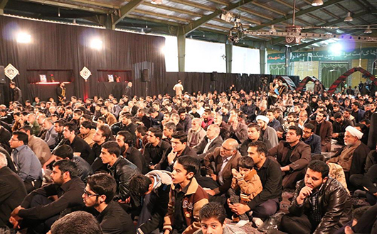 مراسم باشکوه وداع با شهدا در رفسنجان + تصویر