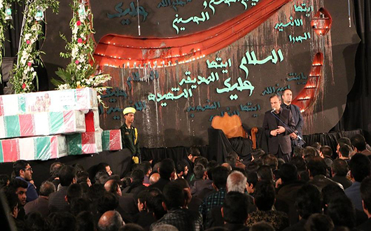 مراسم باشکوه وداع با شهدا در رفسنجان + تصویر