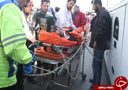 بستن بار بر روی اتوبوس در حال حرکت دردسرساز شد