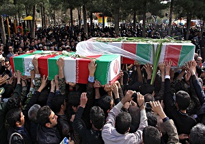 تشییع شهید گمنام دفاع مقدس در شاهرود