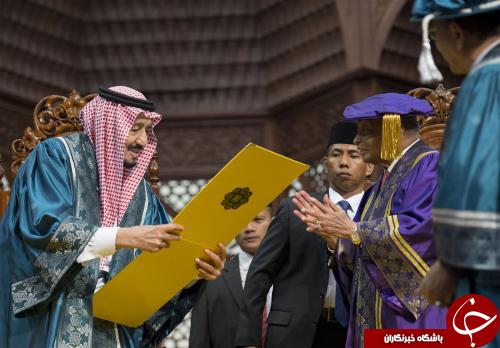 ملک سلمان دومین دکترای افتخاری و جایزه خدمت به اسلام را دریافت کرد! + تصاویر