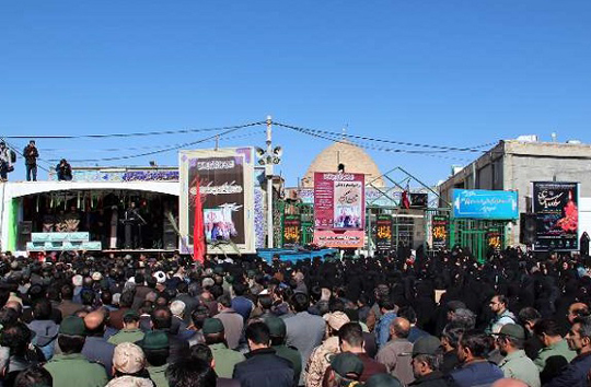 تصاویر تشییع باشکوه هفت شهید گمنام در شهرکرد