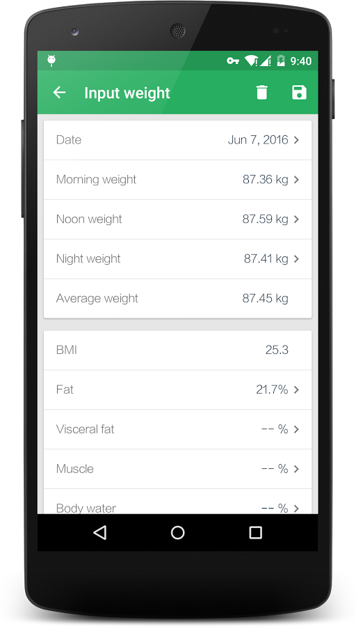 Weight Track Assistant