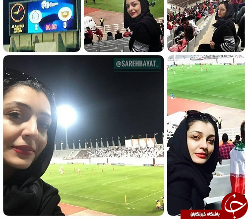 بازیگر زن ایرانی در ورزشگاه ابوظبی+عکس