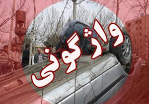 واژگونی پژو206 در محور بوئین میاندشت -الیگودرز
