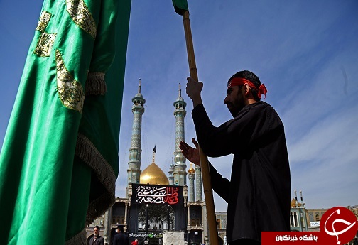 قم سوگوار پاره تن رسول الله(س)+تصاویر