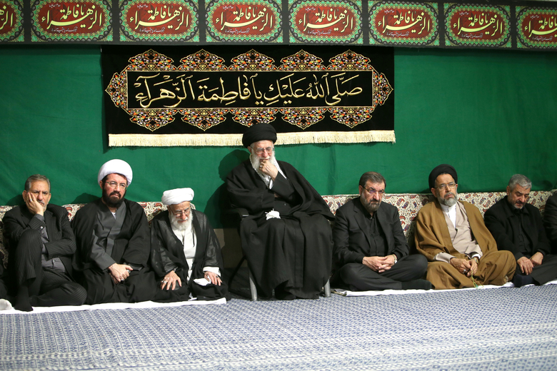 مراسم عزاداری شام شهادت حضرت فاطمه زهرا (سلام&zwnj;الله&zwnj;علیها) در حسینیه امام خمینی(ره)