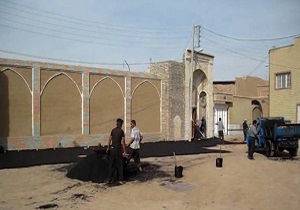 همسان سازی پارکینک مقبره محتشم کاشانی + فیلم