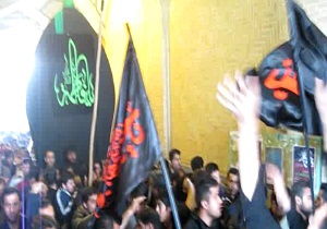 مراسم عزاداری ایام فاطمیه در مقبره محتشم کاشانی + فیلم